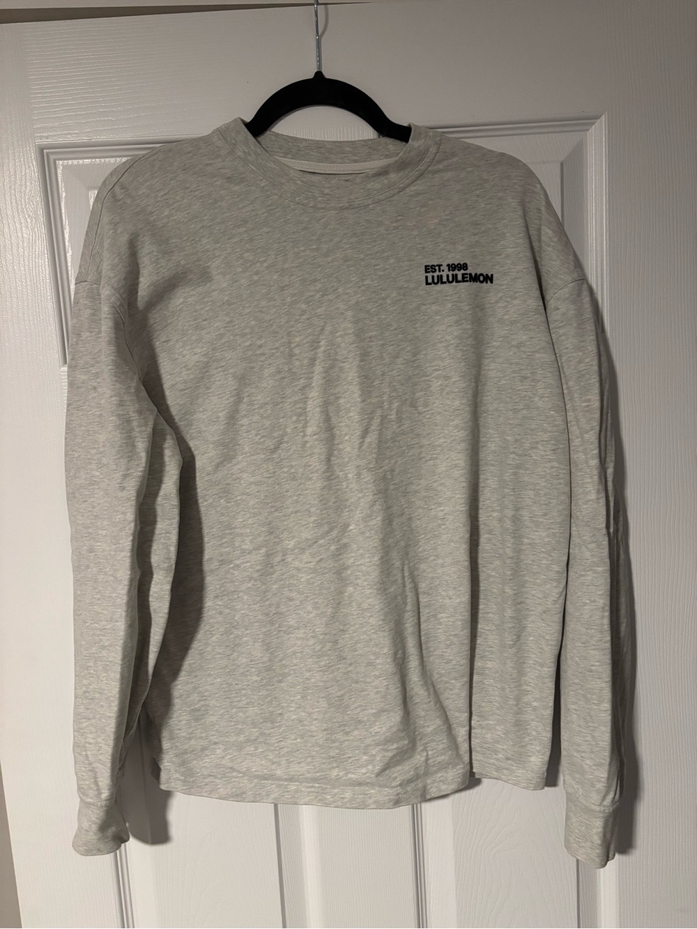 Lululemon Heavyweight Cotton Crewneck Long-Sleeve Shirt - HCULG, Size S - Picture 2 of 3